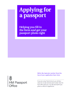 UK Passport Application Form