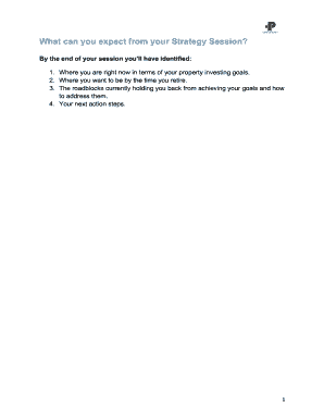 Strategy Session Worksheet