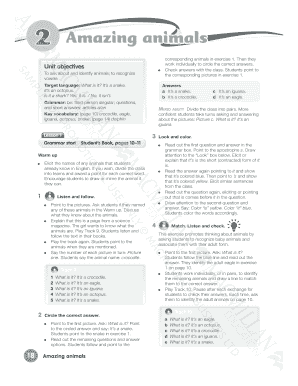 Animal Identification Worksheet