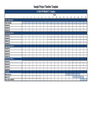 Project Timeline Template