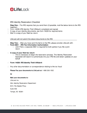 IRS Identity Theft Affidavit