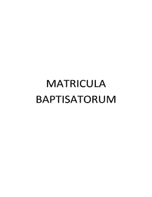 Baptism Record Form