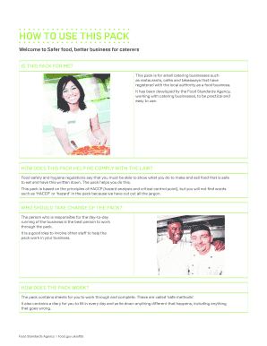 Safer Food, Better Business for Caterers