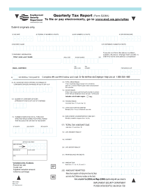 Washington Quarterly Tax Report Form 5208A