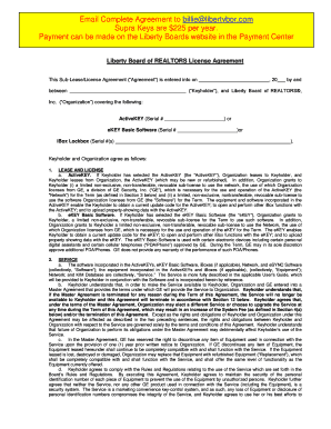 Liberty Board of REALTORS License Agreement