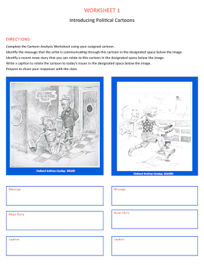 political cartoon worksheet high school