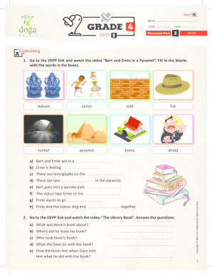 Listening Activity Worksheet