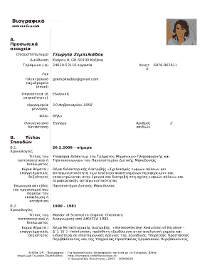 Europass Curriculum Vitae