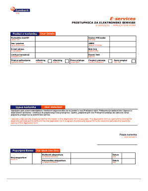 E-Services Access Application Form