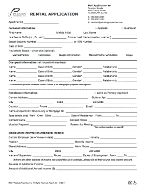 Rental Application Form