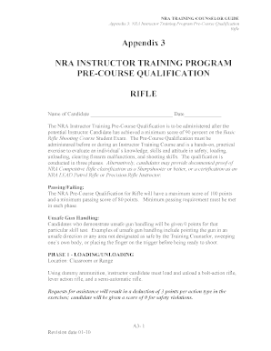 NRA Instructor Training Pre-Course Qualification Rifle