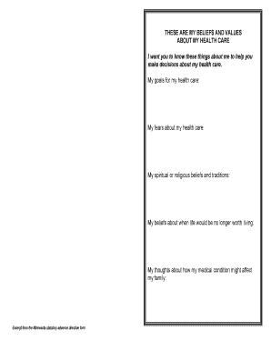 Minnesota Advance Directive Form