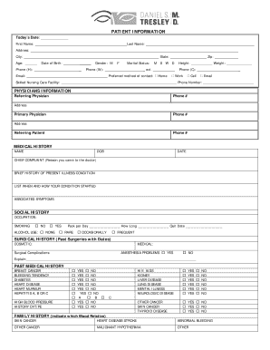 Patient Medical History Form