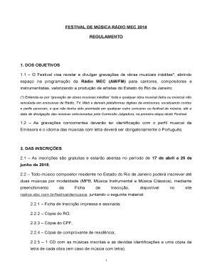 Festival de Música Rádio MEC 2018