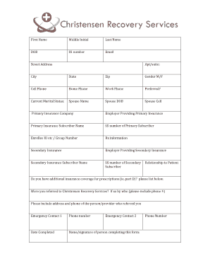 Patient Information Form