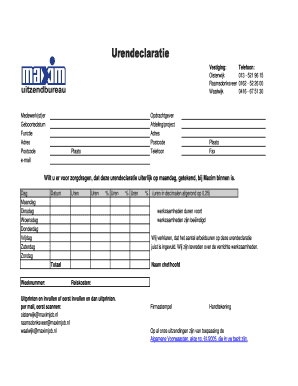 Urendeclaratie