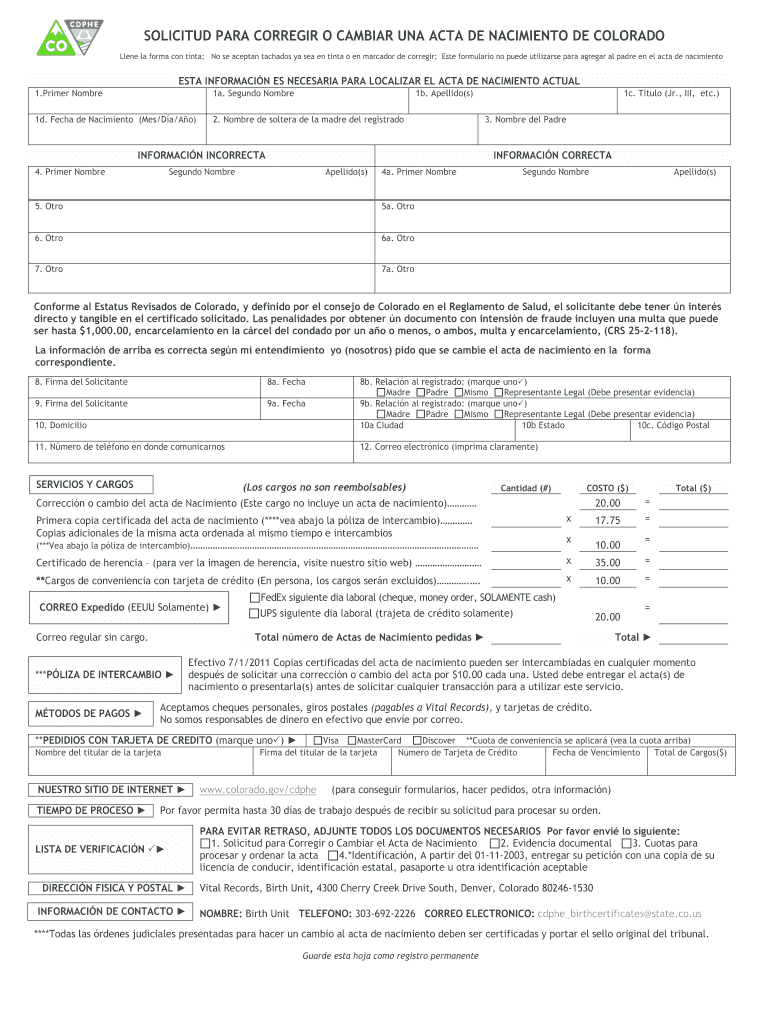 como corregir un acta de nacimiento en estados unidos Preview on Page 1