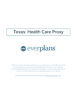 Texas Medical Power of Attorney