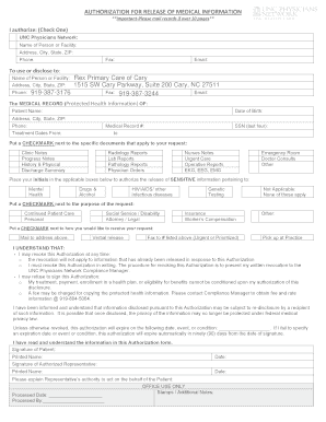 Authorization for Release of Medical Information