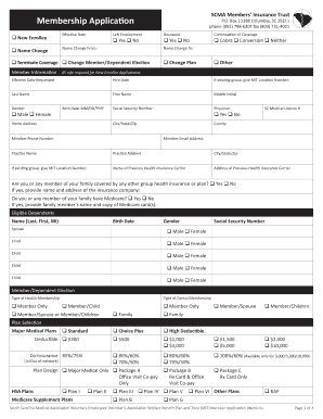 South Carolina Medical Association Membership Application