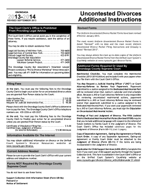 New York Uncontested Divorce Packet