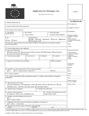 Demande de visa Schengen