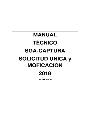 SOLICITUD UNICA y MOFICACION