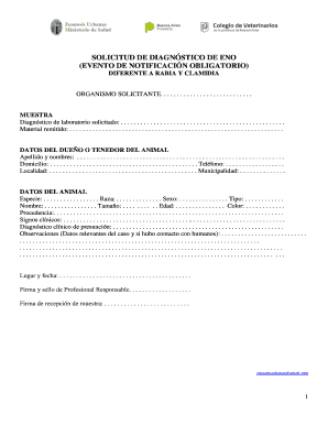 Solicitud de Diagnóstico de ENO