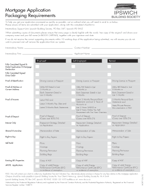 Mortgage Application Checklist