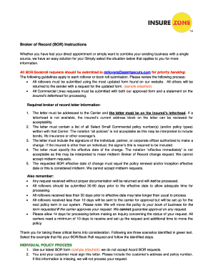 Broker of Record Change Form