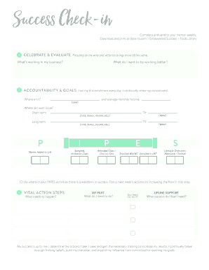 Doterra Success Check-in Form