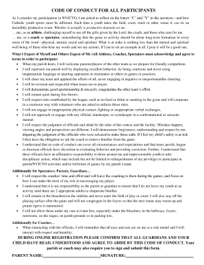 NVJCYO Code of Conduct Agreement