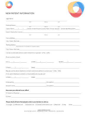New Patient Information Form