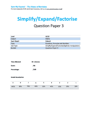 IGCSE Maths Exam Paper