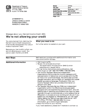 IRS Notice CP75C
