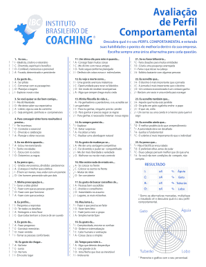 Avaliação de Perfil Comportamental