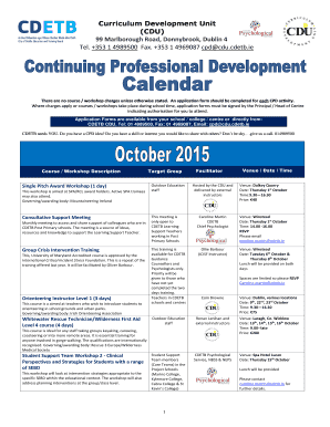 CDETB CPD Application Form