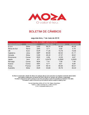 BOLETIM DE CMBIOS