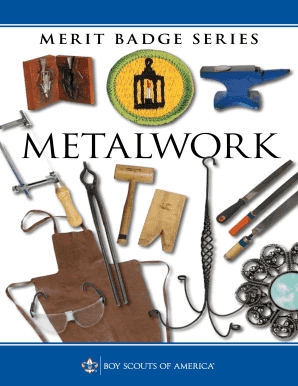 Boy Scouts Metalwork Merit Badge Requirements