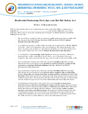 Florida Residential Pool Safety Notice
