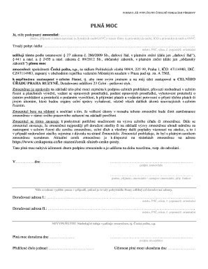 Power of Attorney for Customs Representation