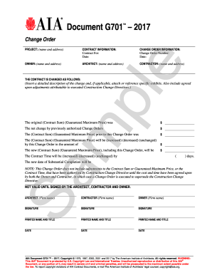 aia document g701