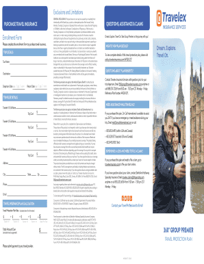 Travel Insurance Enrollment Form