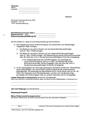 Einkommensteuererklärung für