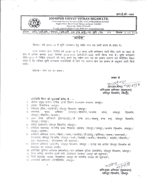 Rajasthan Electricity Board Form