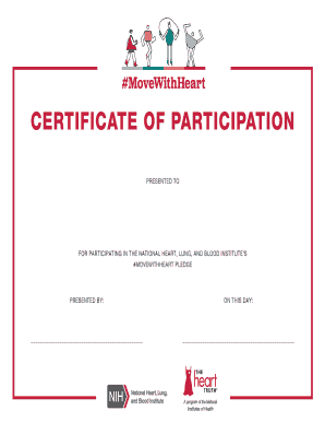 Certificate of Participation