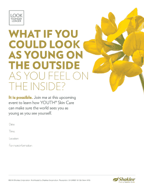 Youth Skin Care Event Invitation