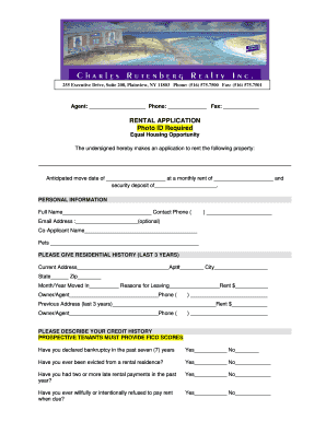 Rental Application Form