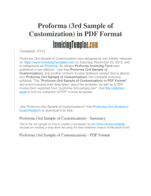 Proforma Invoice Template