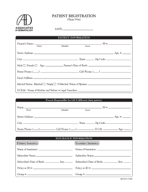 Patient Registration and Medical Consent Form